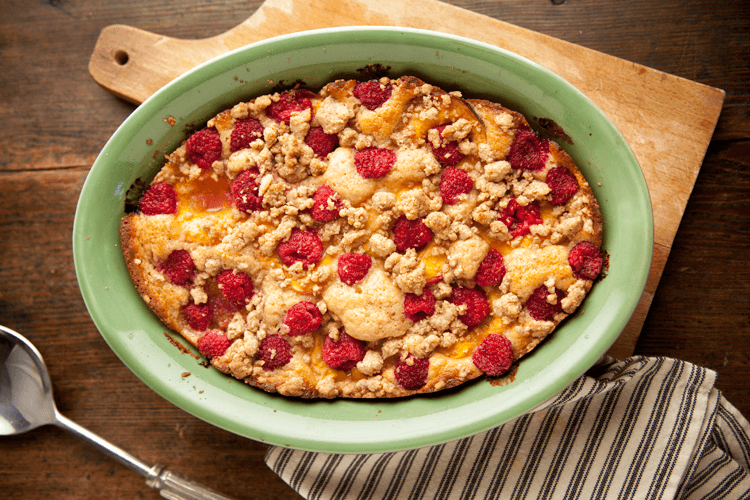 Apricot-Raspberry Buckle Dessert Recipe