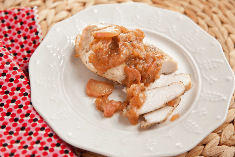 Chicken Breasts with Savory Rhubarb Sauce Recipe