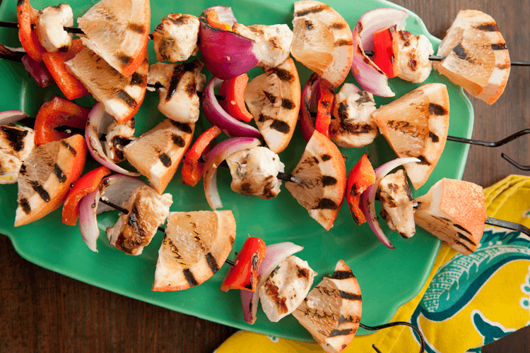 Grilled Citrus Chicken Kebabs