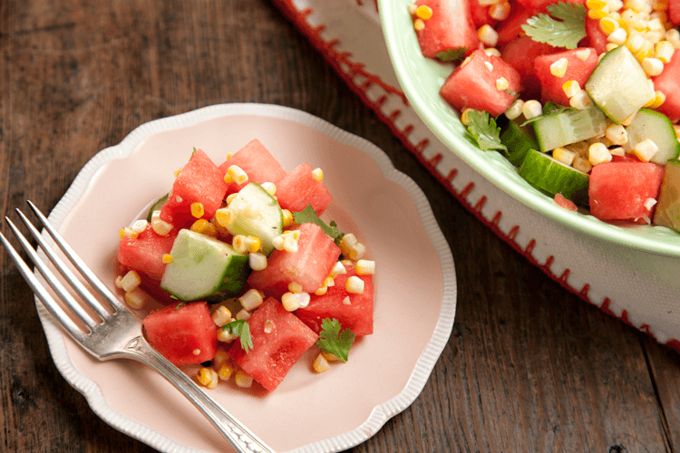 Grilled Corn and Watermelon Salad Recipe