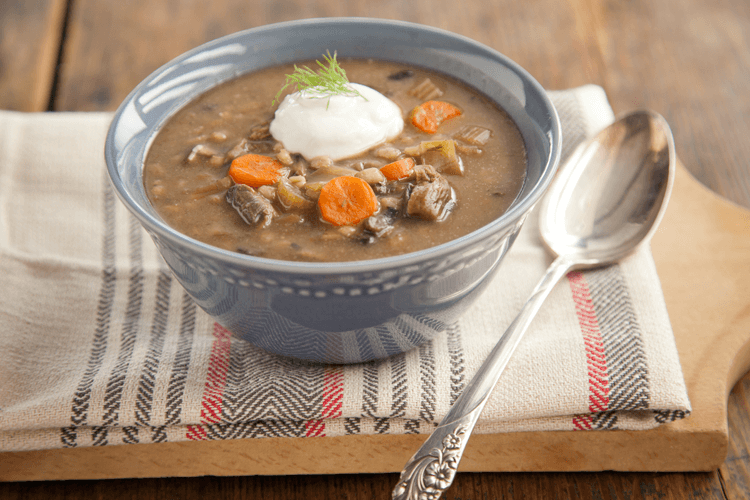 Hearty Barley and Mushroom Soup Recipe