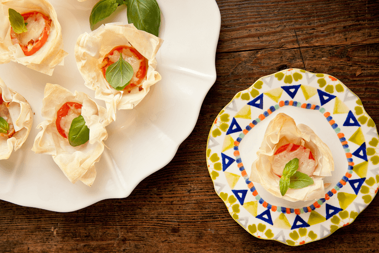 Tomato and Mozzarella Tartlets Recipe